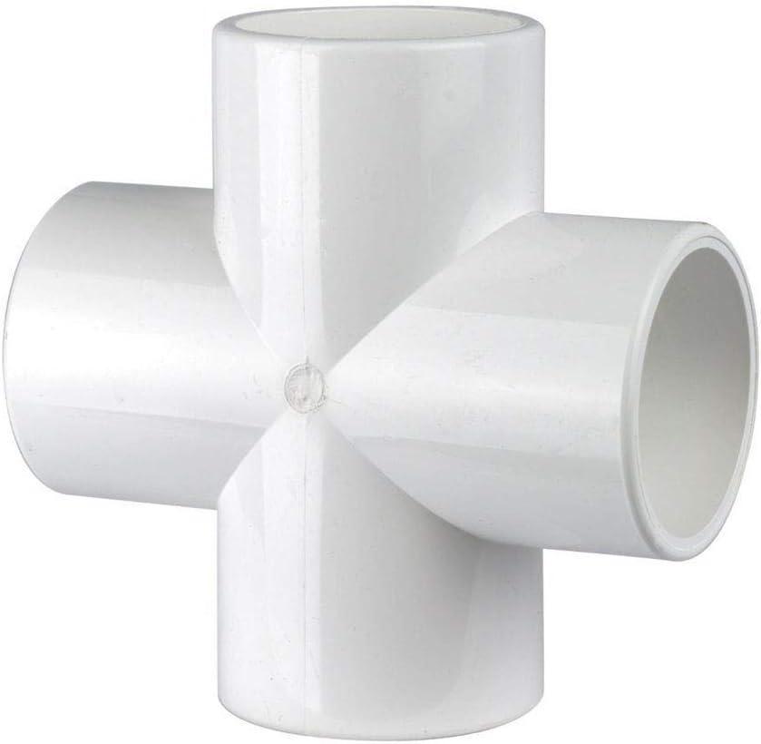 1-1/2" 4-way Cross PVC Fitting Connector