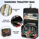 BAGAIL 9 Set Packing Cubes with Packing List Luggage Packing Organizers for Travel Accessories (Black Floral)