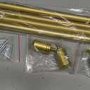 Gold Curtain Rod, 17 inches to 49 inches