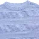 Girls Pullover Sweater Crewneck Long Sleeve Solid Soft Knit Sweater (7-8 Years, Blue)
