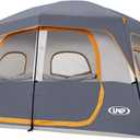 UNP 2/4/6/8 Person Tent, Portable Cabin Tent, Camping Tent 4-Person Easy Set Up, Waterproof with Top Rainfly for Outdoor Camping/Hiking