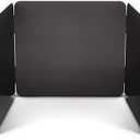 HIC Kitchen 3-Sided Splatter Guard, Non-Stick Carbon Steel, Heat Safe, Folds Flat For Storage