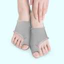 3 x 2 Pcs Bunion Corrector Splint for Women & Men, Hallux Valgus Pain Relief & Big Toe Straightener for Bunions Correction, Comfortable & Breathable Bunion Pads for Day and Night Support (Grey)