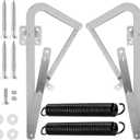 55-2 Attic Ladder Hinge Arms with Springs,Compatible with Werner Mk5, WU2210, W2208, W2210 Attic Ladders Parts, Fits for Werner Attic Ladders Manufactured After 2010 (A)