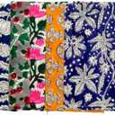 Craft kala Set of 8 Assorted 16 x 16 Inches Napkins Kitchen Cotton Napkin Floral Print Table Napkins Washable for Family Dining Cocktail Parties Wedding Use Spring Fall Christmas Party Dish Plates