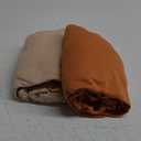 KeaBabies 2-Pack Baby Crib Sheets for Boys, Girls - 52x28 Viscose Derived from Bamboo Toddler Bed Sheets Neutral, Fitted Crib Mattress Cover for Standard Baby Bedding, Soft & Cozy (Rust)