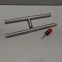 Hand Towel Holder Stand with Heavy Base, Hand Towel Rack for Bathroom (Stainless Steel, Brushed Nickel)
