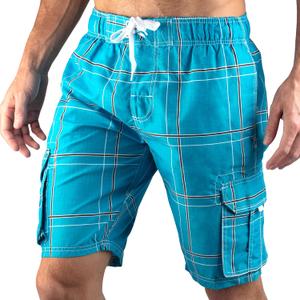 Kanu Surf Men's Echelon Swim Trunks (Regular & Extended Sizes), Flex Aqua, X-Large