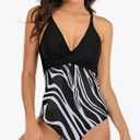 Women's One Piece Swimsuit Tummy Control Bathing Suits Sexy Cutout Swimwear Full Coverage Swim Suits for Women 2025 Large, Black