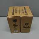 2 x Paksh Novelty Glass Spray Bottles Amber 2 Pack 16 Oz Refillable Container with Durable Leakproof Trigger Sprayer with Mist/Stream/Lock for Hair, Cleaning Products, Essential Oils, Aromatherapy, Water