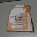 Rechargeable Vanity Mirror with Lights,Desk Makeup Mirror with Lights,Portable Travel for Makeup Desk  Dressing Room,3 Color Lighting, Dimmable Touch Screen (10"L x 7"W, White)