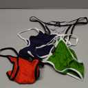 YUFEIDA Men's Modal Comfortable G-string Thongs Sexy Low Rise Bikini Briefs Underwear (A#4pcs-2, XL)