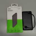 Belkin Portable Charger - 15W 3 Port Power Bank Battery Pack with 10000mAh Battery - Fast Charging for iPhone, Samsung Phone, More - USB C to A Cable Included