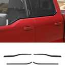 Savadicar 4-Piece Black Window Beltline Trim Cover for 2021-Present Ford F150, Window Sill Overlay Accent, Exterior Styling Upgrade Accessories