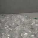 48 Packs Christmas Ornament Balls Clear Plastic Discs Balls Bulk Transparent Fillable Bulb Shaped Ornaments with Rope Removable Metal Cap for DIY Crafts Christmas Tree Decoration