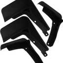 4Pcs Rubber Mudguard Mudflaps for Pickup Trucks Front and Rear Set Weatherproof Plastic Splash Guards Easy Installation Compatible with Vehicle Wheels