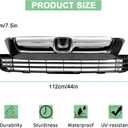 Upper Lower Bumper Grille Compatible for 2007 2008 2009 Honda CRV Glossy Black Mesh Grill