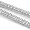 #10 x 1-3/4" Flat Head Wood Screw, Sheet Metal Screws, Stainless Steel 18-8 (304), White Head, 100 PCS