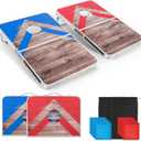 ropoda Cornhole Board Set with Score Sheet, 4×2/ 3×2 FT Regulation Size Corn Hole Games for Adults with Lightweight Aluminum Alloy Edging, Yard/ Outdoor/ Backyard Games