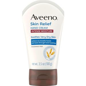 Aveeno Skin Relief Intense Moisture Hand Cream, Fragrance-Free, 3.5 oz