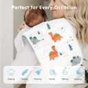 Muslin Burp Cloths 100% Cotton 20''x10'' Hand Washcloths for Baby, Super Soft and Absorbent 6 Layers Baby Burping Cloth for Boys Girls (Dinosaur & Animals, 6 Pack) (Car)