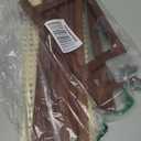 1 Pcs 2 Tier Matcha Station Shelf Bamboo Coffee Mug Stand Countertop Storage Rack, Double Layer Rattan Office Cup, Kitchen, Tea, Plant, Bar Accessories Condiment Display (Brown, 17.7 Inch)