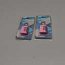 2 x XD25 3-Digit Combination Small Mini Padlock, Pink, 1-Pack