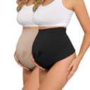 Y25D Maternity Thongs for Women, Seamless Maternity Underwear Over Bump Maternity Panties for Pregnant Women L