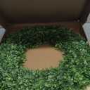 LZNPA Boxwood Wreaths for Front Door Realistic 22InchSpring Wreaths for Front Door Outside Front Door Wreath All SeasonGreen Wreath for Spring Farmhouse Porch Wall Wedding Room Home Decor