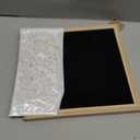 C CRYSTAL LEMON Black Felt Letter Board 10x10in Milestone & Pregnancy Announcement Message Board with 336 Letters, Wooden Frame, Wall Mount or Stand, Black