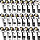 SUNVIE 24 Pack Low Voltage Landscape Lights LED 12W Landscape Lighting with connectors AC/DC 12V-24V Outdoor Spotlight IP65 Waterproof Tree Flag Lights Warm White Spotlights for Yard Garden Pathway