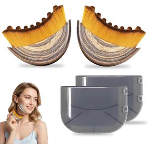 New Lymphatic Contour Face Brush, Lymphatic Drainage Massager for Face, Ergonomically Designed to Fit The Skin and Relieve Fatigue 2pcs