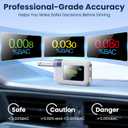 Digital Breathalyzer-High Accuracy Breathalyzers for Alcohol with Tri-Color BAC Range Alarm,Type-C Rechargeable Portable Alcohol Breathalyzer Tester for Personal Home & Party Use|8 Mouthpieces