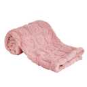 Yurhap Fleece Baby Blanket Heart Checkered Blanket, Ultra Soft Cozy Baby Blankets for Girls Boys, Fluffy Infant Toddler Newborn Receiving Blankets for Crib Stroller 30x40 (Dark Pink)