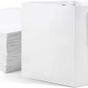 HUAPRINT White Paper Bags with Handles, Gift Bags Bulk 12 Pack, Large Square Size 10x10x10inch, Kraft, Party, Favor, Birthday, Goody, Take-Out, Merchandise, Retail