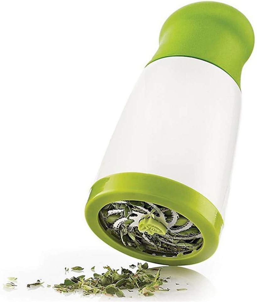 1 pc Herb Mill Chopper Cutter Mince Stainless Steel Blades Safely New ( Color: White & Green)