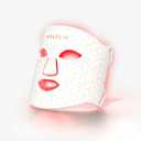 MEGELIN 7 Colors Led Light Therapy Facial Mask, Face Light Therapy Mask for Face, Reduce Wrinkles Smooth Skin, Infrared Light Skin Rejuvenation (White)