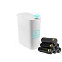 LJIACLEA 5 Gallon Motion Sensor Bathroom Trash Can Automatic Garbage Cans with Lid Touchless Smart Slim Plastic Trash Bin for Kitchen, Bedroom, Toilet, Office, Living Room