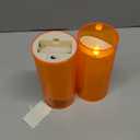 NURADA Flameless Candles with Remote and Timer - 3D Wick Unbreakable Acrylic Battery Operated LED Pillar Battery Candles for Fall Thanksgiving Dinner Tables Wedding Party Home Decor - Orange 2 Pack