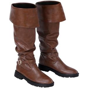 Ramede Medieval Pirate Boots Men Halloween Renaissance Boots Gothic Cosplay Costume for Men, 12