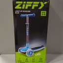 JOVA ZIFFY Light-Up Toddler Scooters for Kids 3-8, 3 Wheel Kids Scooter for Boy Girl 110lbs, 20 Dynamic LED Lights, 4 Adjustable Height Ride-on Kick Scooter, Lean-to-Steer Anti-Slip Wide Deck