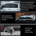 Side Window Trim Chrome Delete Blackout Overlay Kit Pre-Cut Vinyl Compatible for GMC Sierra 2019-2023