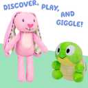 Bluey Friends 2-Pack Plush Stuffed Animals for Kids, Floppy and Turtleboy TV Show Plushies, Cuddly Playtime Toddler Plush Toys, Bluey Gifts Ages 3+, 5.5–10.5 inches tall