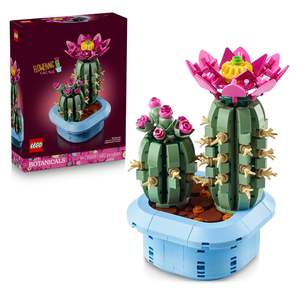 LEGO Botanicals Flowering Cactus Building Toy - Crafting Kit for Girls & Boys, Ages 9+ - Gift for Birthdays - Cactus Room Decor for Display for Bedroom or Book Shelf - 11509