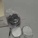 Nessus Reusable Kit for Nespresso Pods Vertuo, Reuse Old Coffee Pods for Nespresso Vertuo: 100 Pcs Aluminum Foil Seal Lid, Holder, Brush, Refillable Vertuo Plus Next Capsule Machine(No Pods Come) (Black)