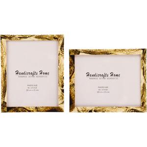 Handicrafts Home 8x10 Picture Frames Pack of 2 - Deco Collection Handcrafted Photo Frames, Perfect for Wall & Tabletop Display, Ideal Home Decor Gift (Marble)