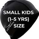 AqtivAqua Kids Swimming Cap for Toddlers & Preschoolers (1-5 Years) Swimming Hat Kids Swim Cap for Little Boys and Girls, Kids Size / Unisex