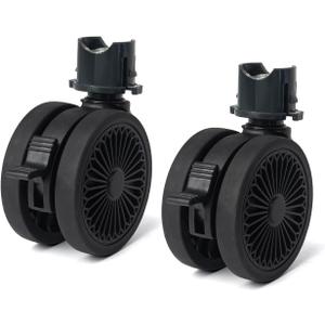 Multi-Purpose Trolley Wheels, Trolley, (Black, 5 cm)