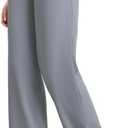 ESOFT Womens Dress Pants 27"/29"/31 Business Work Pants Wide Leg Pull On High Waisted Casual Stretchy Trousers Pockets