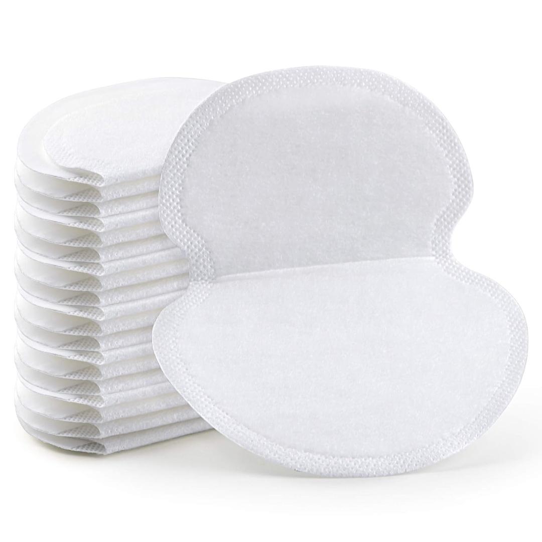 Underarm Sweat Pads - OTTOLIVES PREMIUM QUALITY Fight Hyperhidrosis [100 PCS] for Men and Women Comfortable, Non Visible, Extra Adhesive, Disposable Dress Guards/Shields, Non Sweat Armpit Protection White